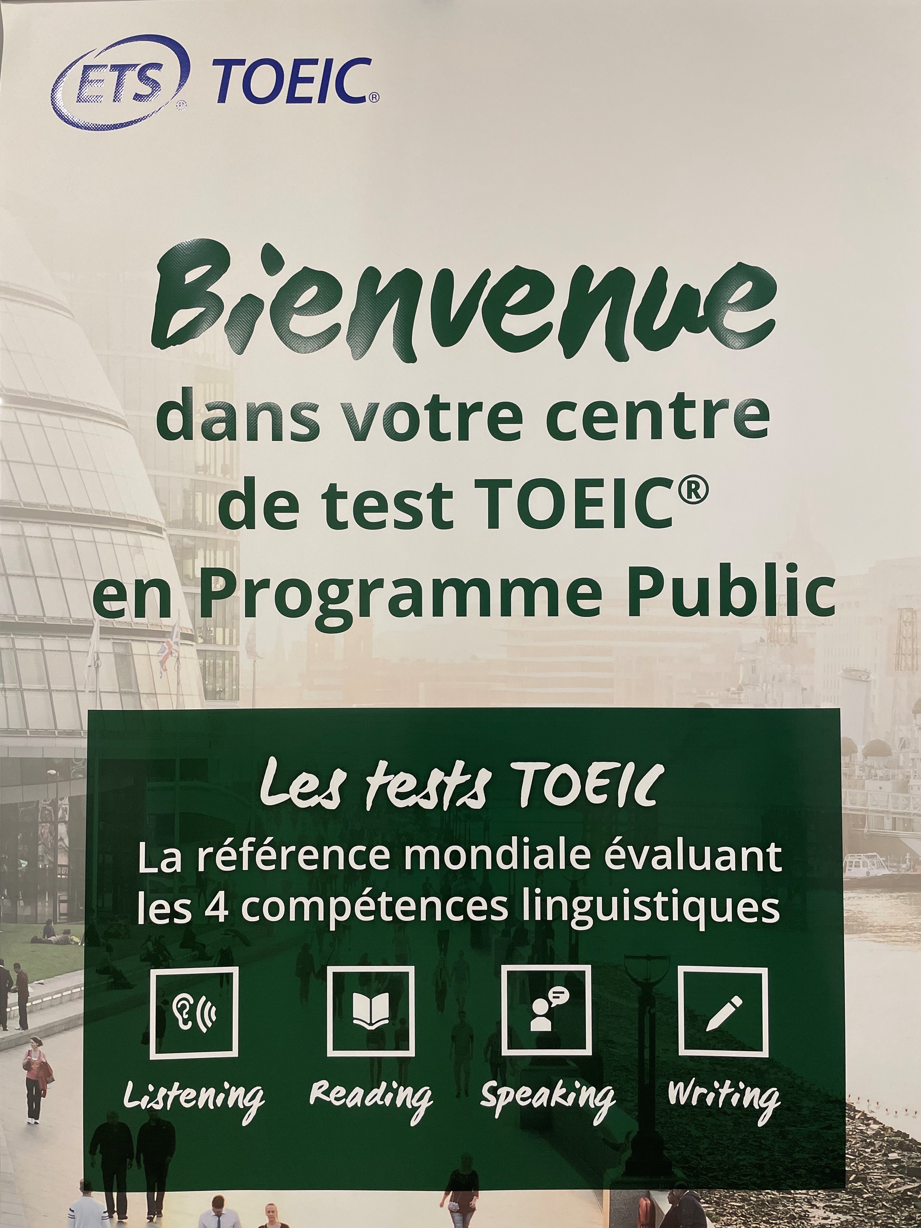 TOEIC Chartres cours de langues anglais préparation TOEIC